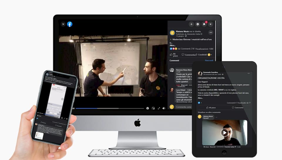 schermata gruppo fb Academy